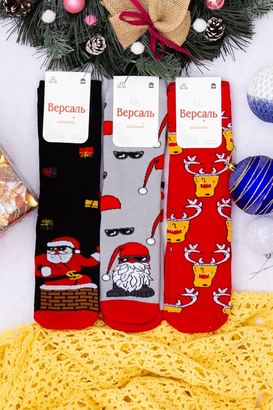 Шкарпетки жіночі "Новорічні" (зима)